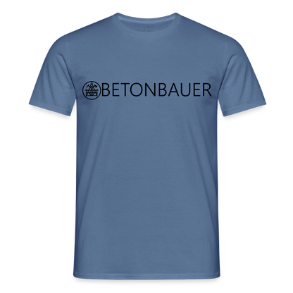 Unisex T-Shirt "Betonbauer" Taubenblau Männer T-Shirt