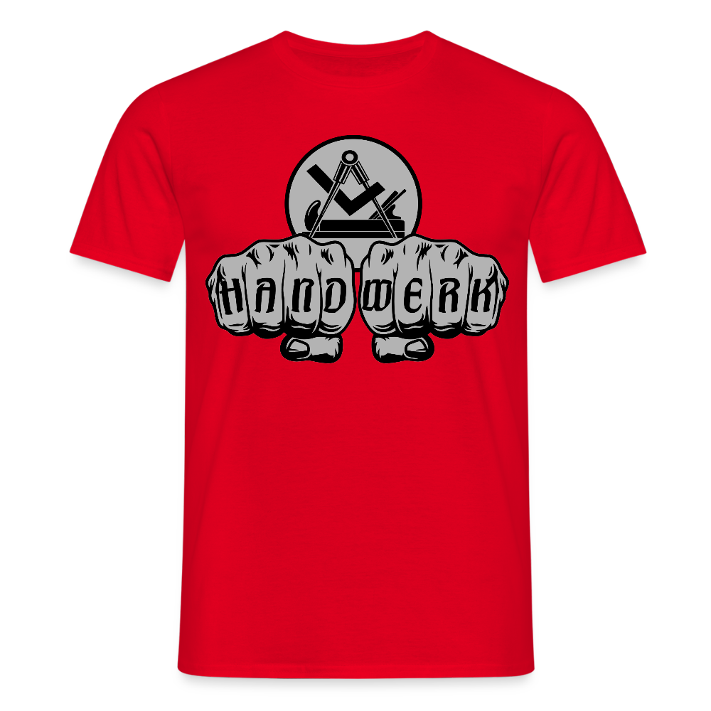 Unisex T-Shirt "Schreiner/Tischler" Rot Männer T-Shirt