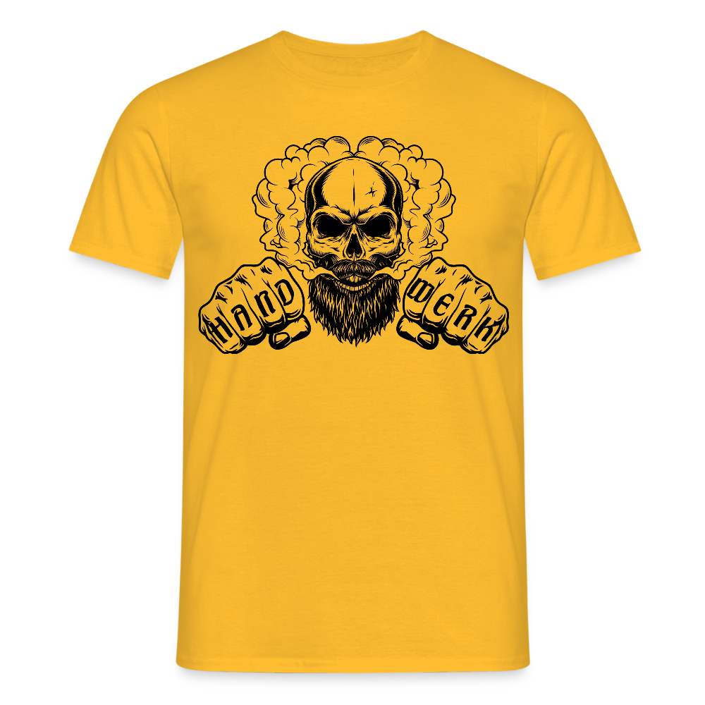 Unisex T-Shirt "Blackbeard-Handwerk" Gelb Männer T-Shirt