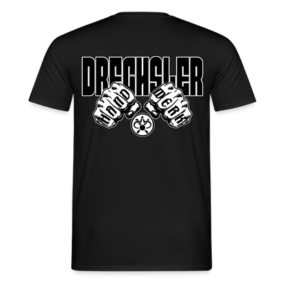 Unisex T-Shirt "Drechsler" (beidseitig bedruckt) - Schwarz