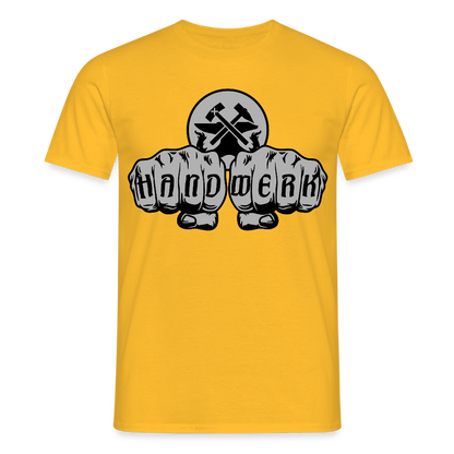 Unisex T-Shirt "Metallbauer" Gelb Männer T-Shirt