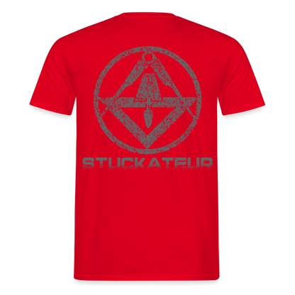 Unisex T-Shirt "Stuckateur" Rot Männer T-Shirt
