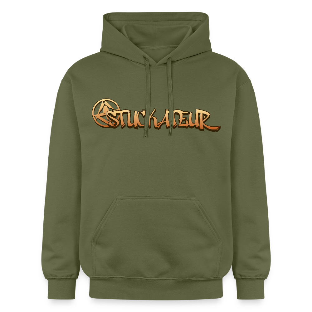 Gildan Unisex Softstyle® "Stuckateur" Militärgrün Gildan Unisex Softstyle® Midweight Hoodie