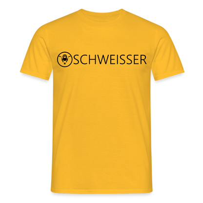 Unisex T-Shirt "Schweisser" Gelb Männer T-Shirt