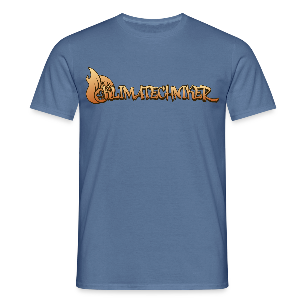 Unisex T-Shirt "Klimatechniker" Taubenblau Männer T-Shirt