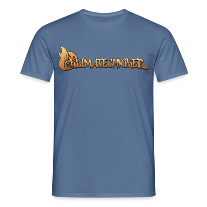 Unisex T-Shirt "Klimatechniker" Taubenblau Männer T-Shirt