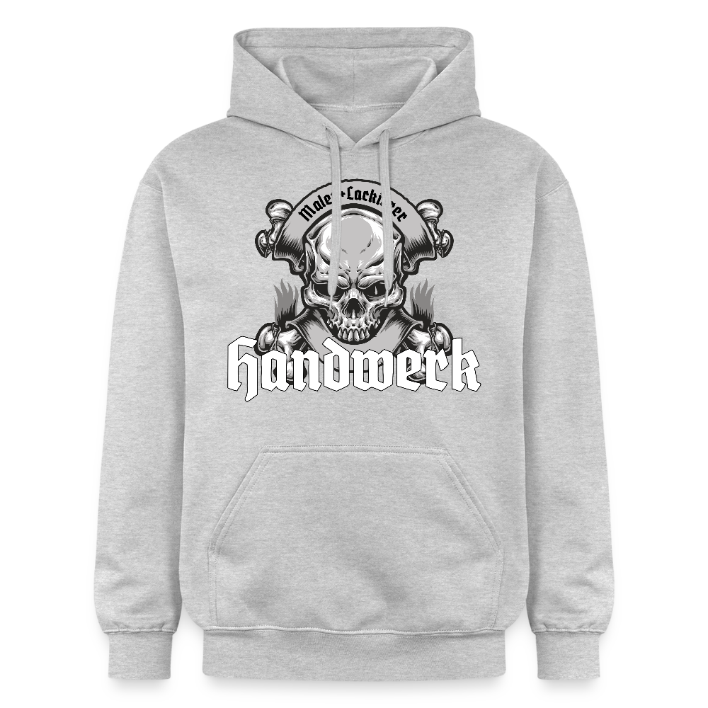 Unisex Hoodie "Skull-Maler/Lackierer" Hellgrau meliert Gildan Unisex Softstyle® Midweight Hoodie
