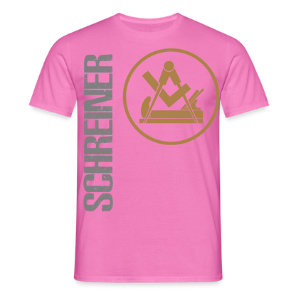 Unisex T-Shirt "Schreiner" Pink Männer T-Shirt