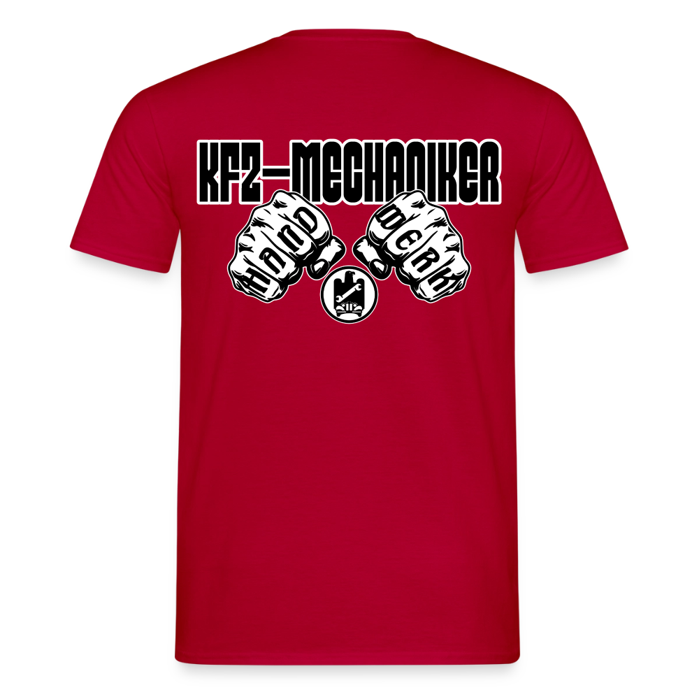 Unisex KFZ-Mechaniker T-Shirt von Spreadconnect, Männer T-Shirt aus Baumwolle mit mechanischem Druck, bequem und modisch.