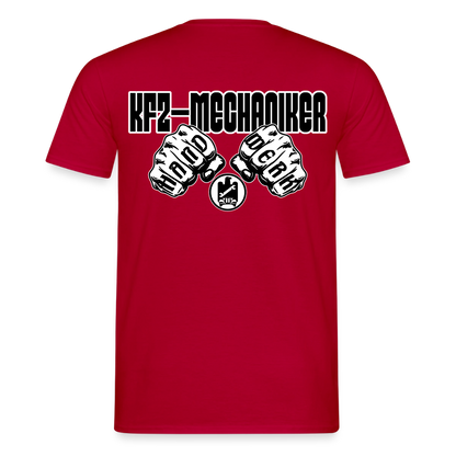Unisex KFZ-Mechaniker T-Shirt von Spreadconnect, Männer T-Shirt aus Baumwolle mit mechanischem Druck, bequem und modisch.