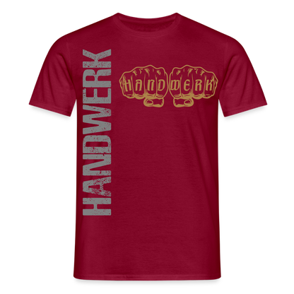 Unisex T-Shirt "Handwerk24" Ziegelrot Männer T-Shirt