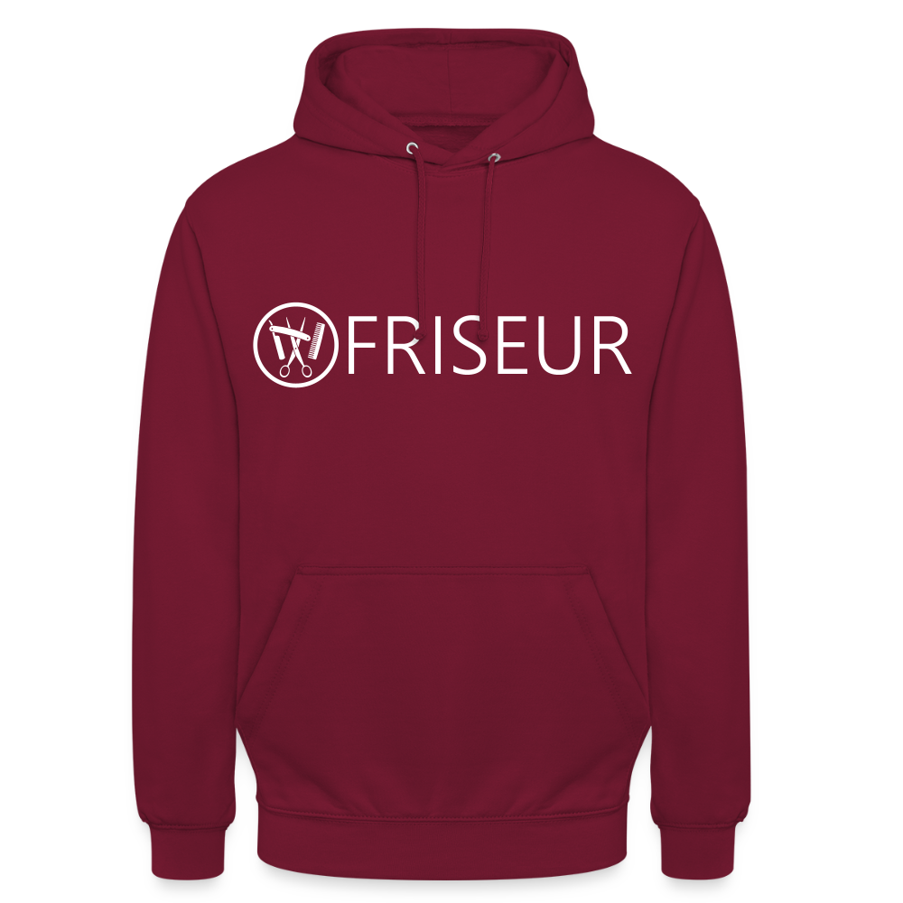 Unisex Hoodie "Friseur" Bordeaux Unisex Hoodie