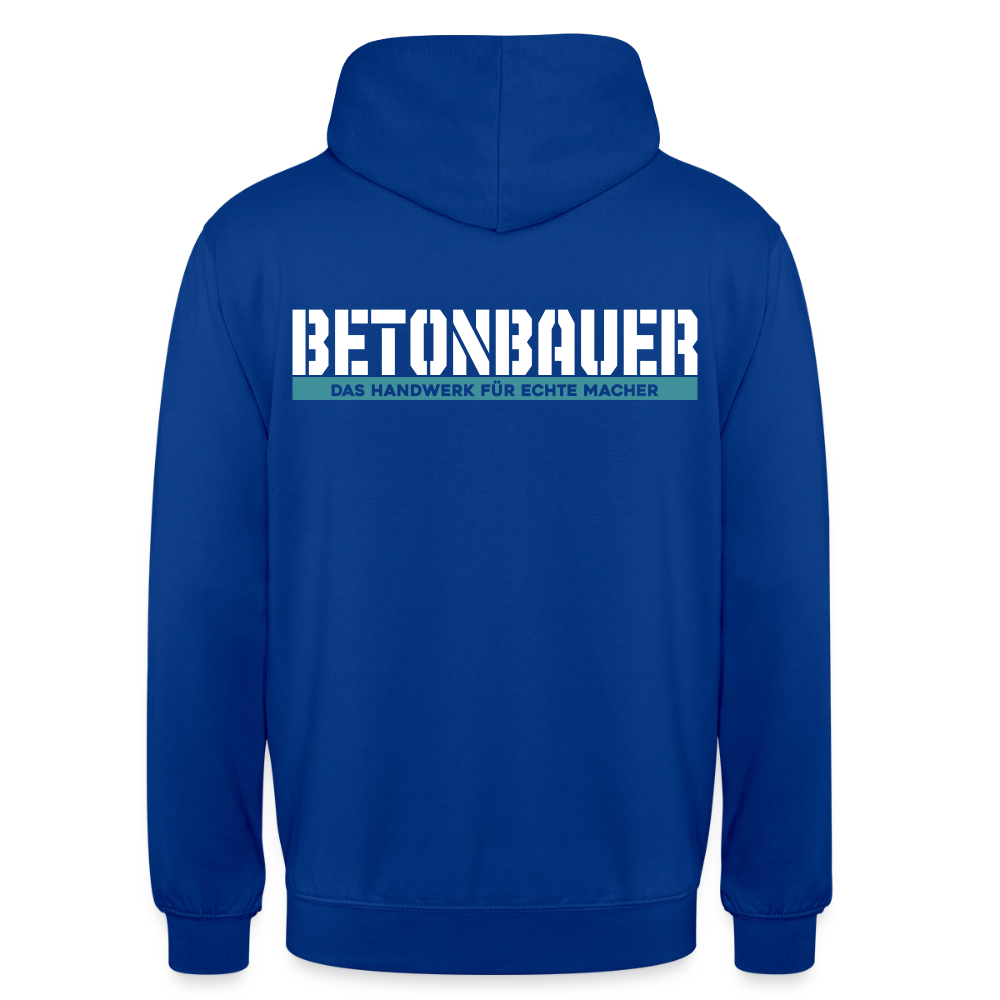 Unisex Hoodie HW-300 | MACHER "Betonbauer" Royalblau Unisex Hoodie {{ color }}