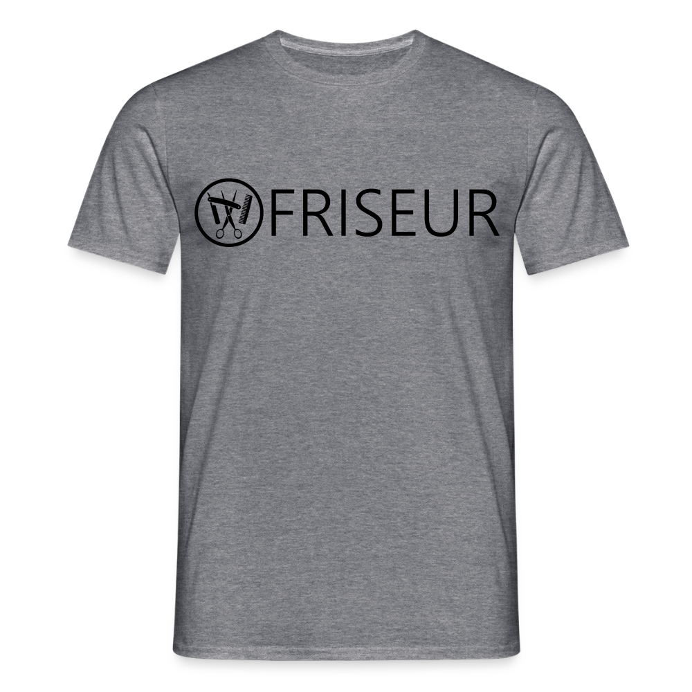 Unisex T-Shirt "Friseur" Graphit meliert Männer T-Shirt