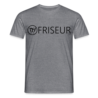 Unisex T-Shirt "Friseur" Graphit meliert Männer T-Shirt