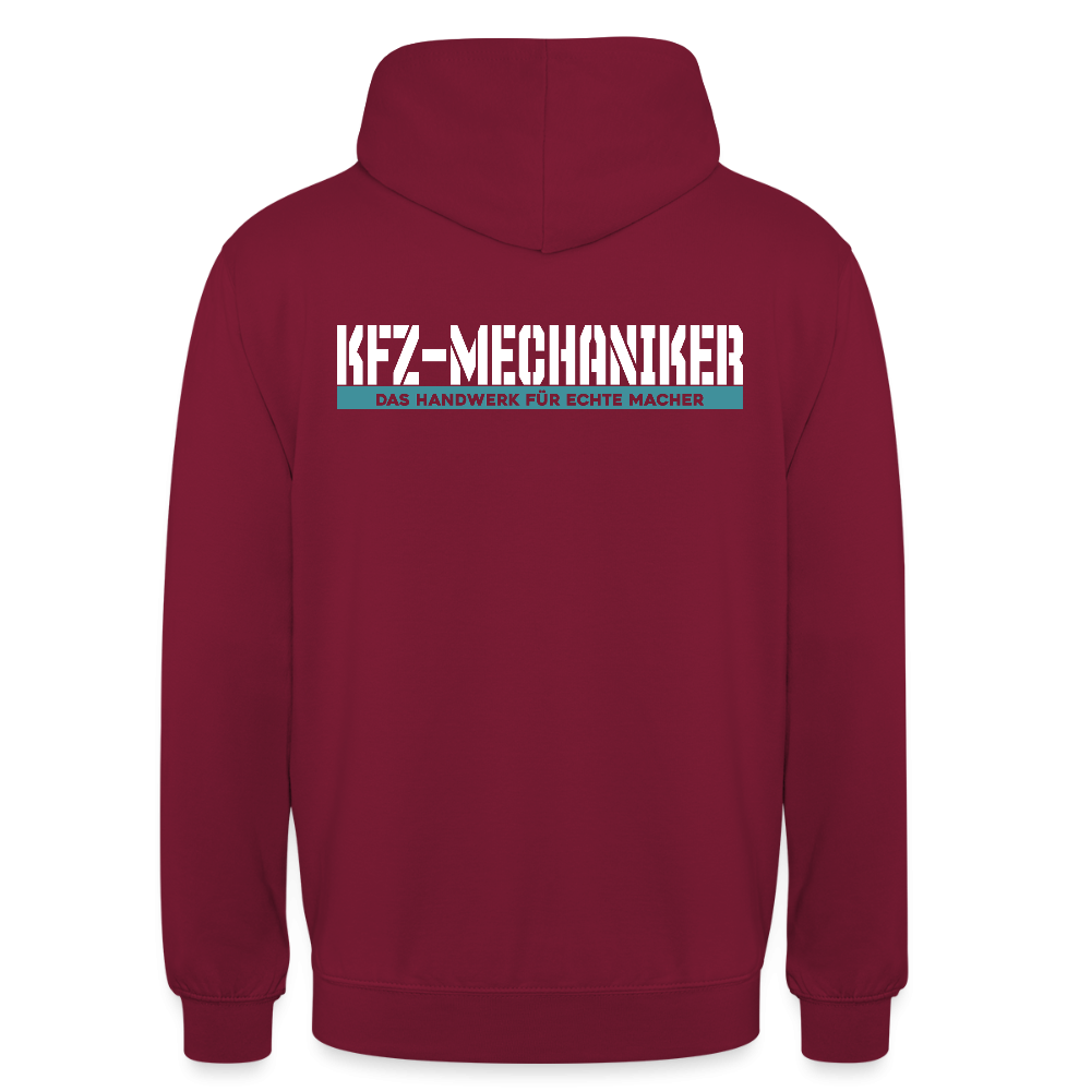 Unisex Hoodie HW-300 | MACHER "KFZ-Mechaniker" Bordeaux Unisex Hoodie {{ color }}