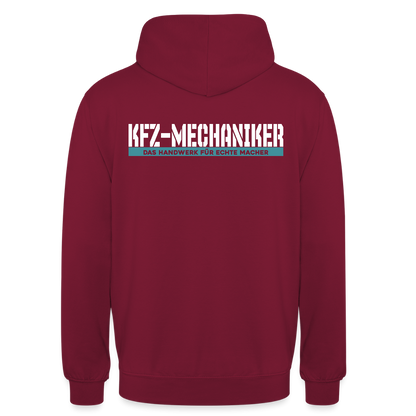 Unisex Hoodie HW-300 | MACHER "KFZ-Mechaniker" Bordeaux Unisex Hoodie {{ color }}