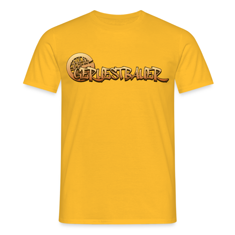Unisex T-Shirt "Gerüstbauer" Gelb Männer T-Shirt