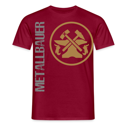 Unisex T-Shirt "Metallbauer" Ziegelrot Männer T-Shirt