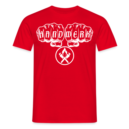 Unisex T-Shirt "Heizungsbauer" Rot Männer T-Shirt