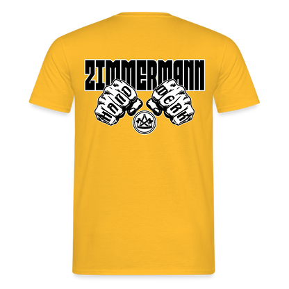 Unisex T-Shirt "Zimmermann" Gelb Männer T-Shirt