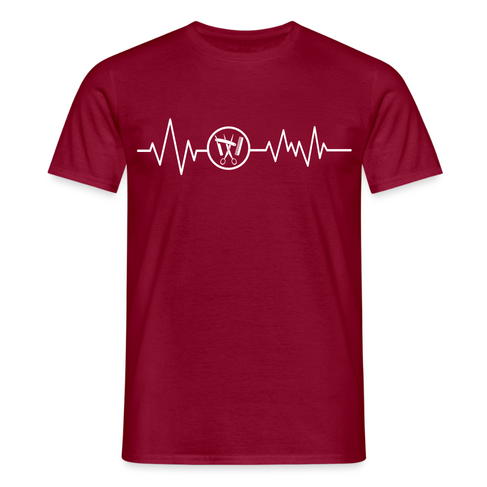 Unisex T-Shirt "Friseur" Ziegelrot Männer T-Shirt