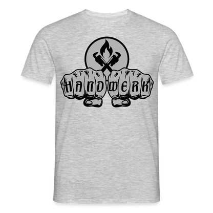 Unisex T-Shirt "Heizungsbauer" Grau meliert Männer T-Shirt