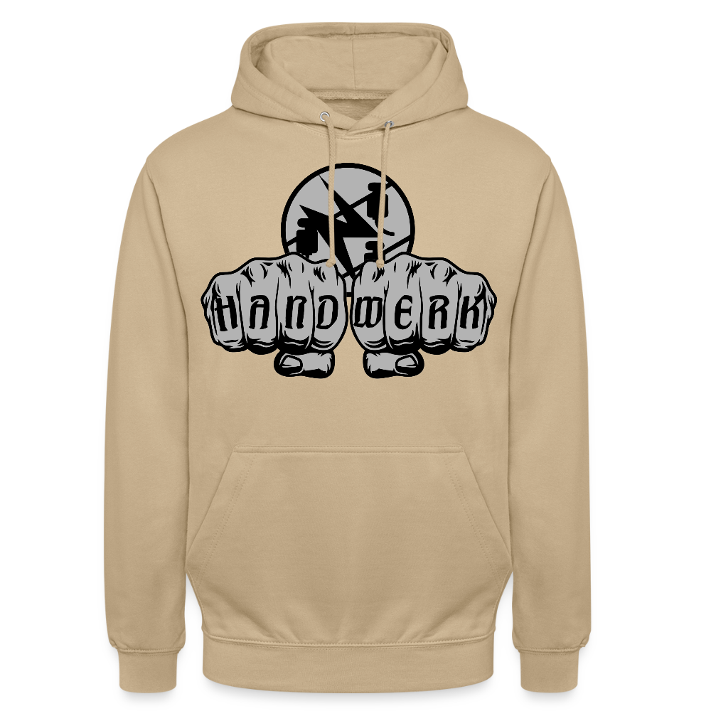 Unisex Hoodie "Elektriker" Beige Unisex Hoodie