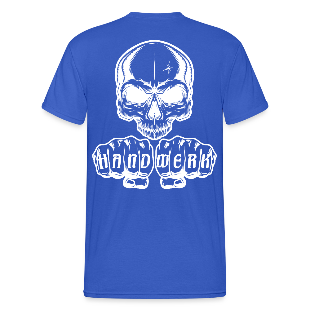 Unisex Heavy T-Shirt "Skull" (beidseitig bedruckt) Königsblau Männer Gildan Heavy T-Shirt