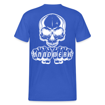 Unisex Heavy T-Shirt "Skull" (beidseitig bedruckt) Königsblau Männer Gildan Heavy T-Shirt