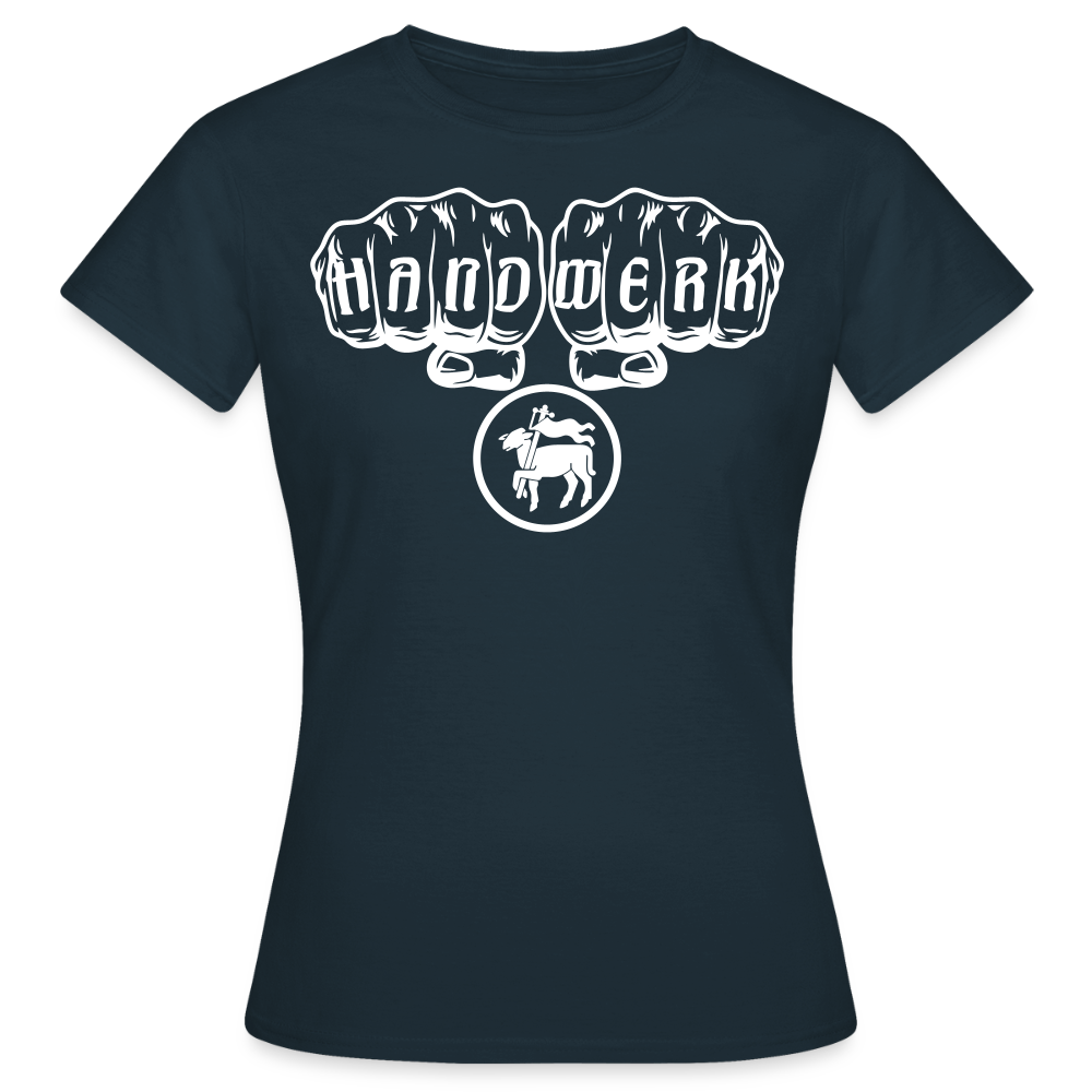 Frauen T-Shirt "Fleischer" Navy Frauen T-Shirt
