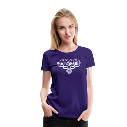 Frauen Premium T-Shirt "Gerüstbauer" - Lila