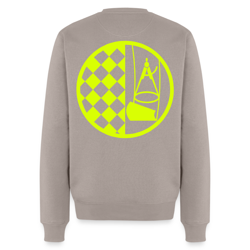 Unisex Premium Pullover "Bodenleger" neongelb Männer Premium Pullover