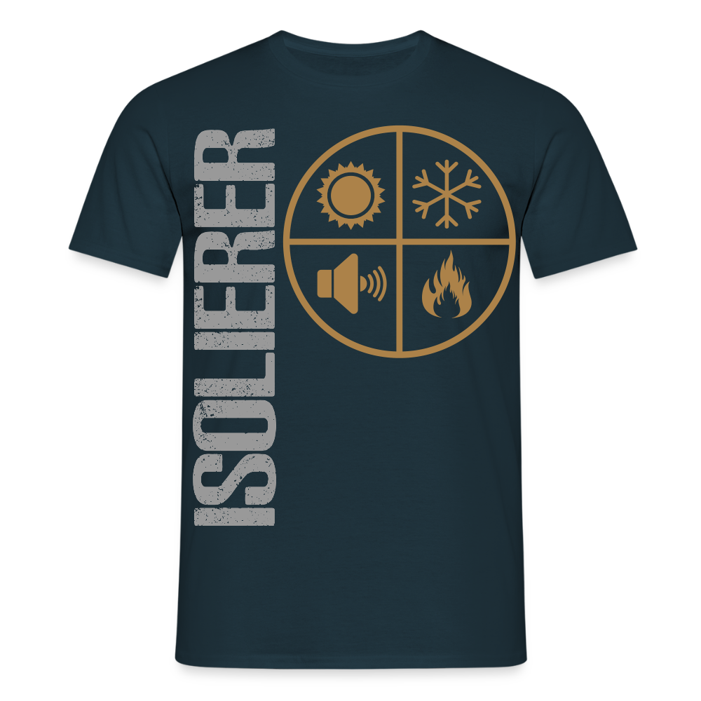 Unisex T-Shirt "Isolierer" Navy Männer T-Shirt