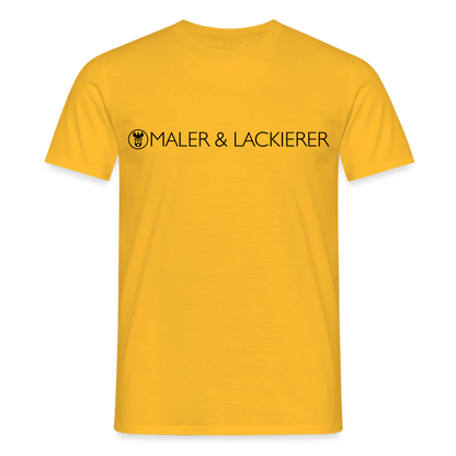 Unisex T-Shirt "Maler+Lackierer" Gelb Männer T-Shirt