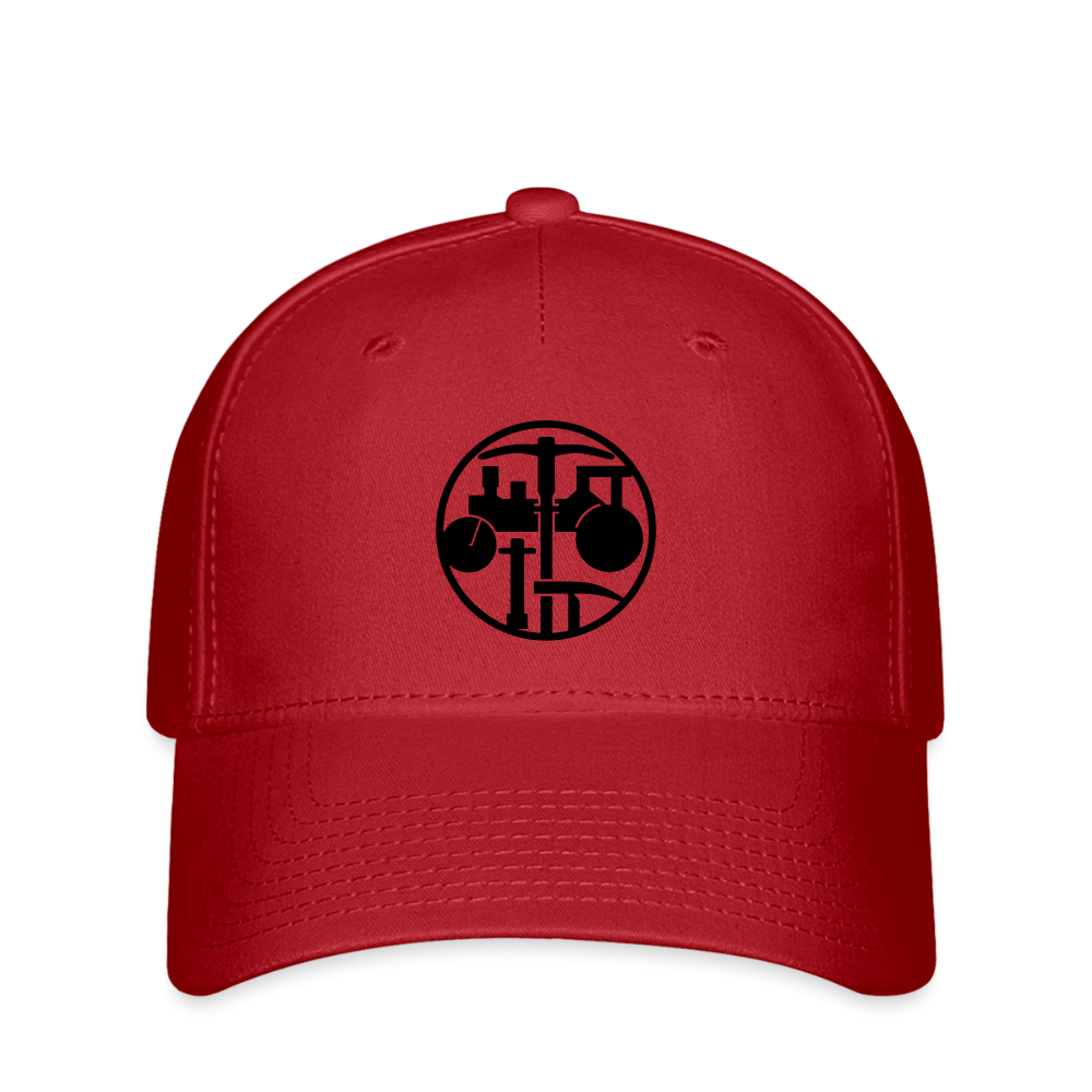 Flexfit Cap "Strassenbauer" Rot Flexfit Cap