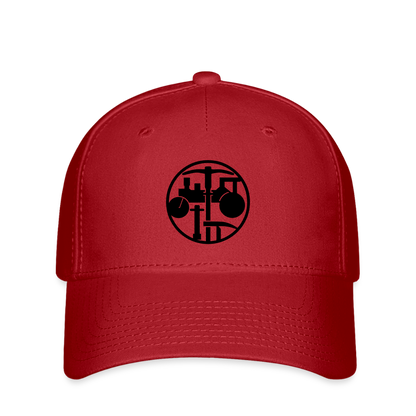 Flexfit Cap "Strassenbauer" Rot Flexfit Cap