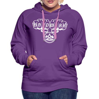 Frauen Premium Hoodie "Zimmermann" - Purple