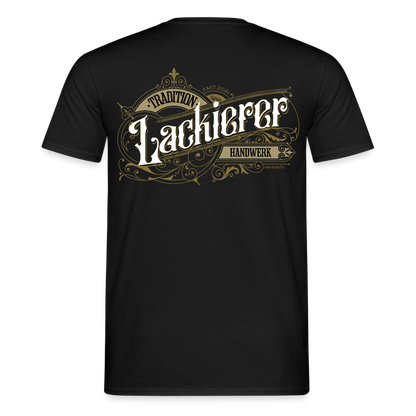 Unisex T-Shirt "Lackierer" Nostalgie Handwerk Schwarz Männer T-Shirt