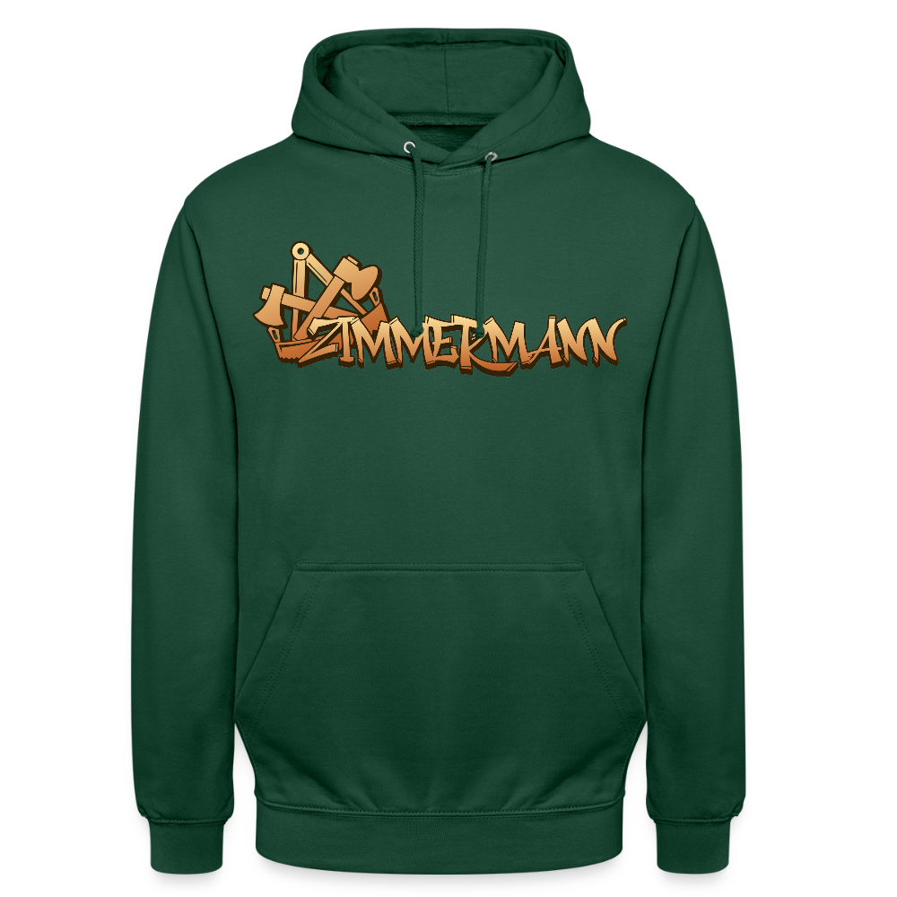 Unisex Hoodie "Zimmermann" Flaschengrün Unisex Hoodie