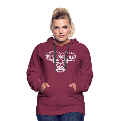 Frauen Premium Hoodie "Zimmermann" - Bordeaux