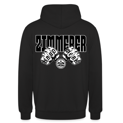 Unisex Hoodie "Zimmerer" (beidseitig bedruckt) Schwarz Unisex Hoodie
