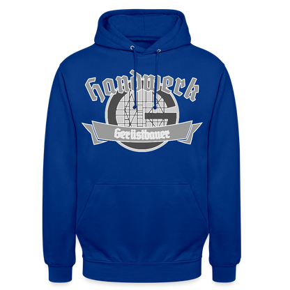 Unisex Hoodie "Gerüstbauer" Royalblau Unisex Hoodie
