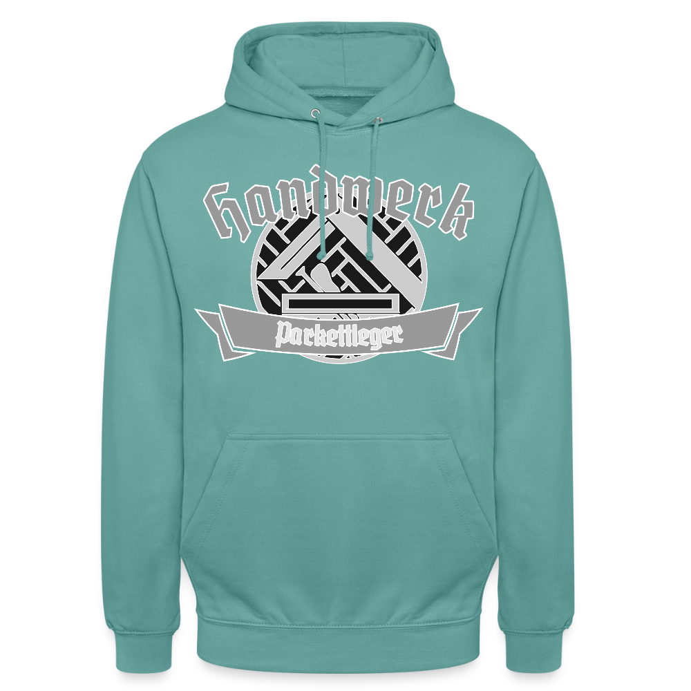 Unisex Hoodie "Parkettleger" Pastelltürkis Unisex Hoodie