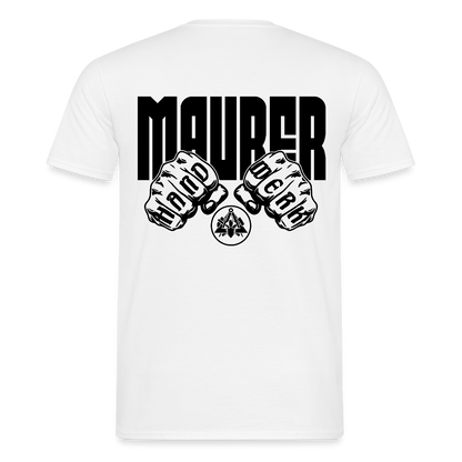 Unisex T-Shirt "Maurer" Weiß Männer T-Shirt