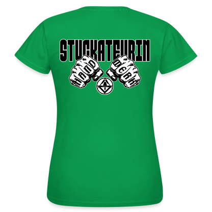 Frauen T-Shirt "Stuckateurin" (beidseitig bedruckt) Kelly Green Frauen T-Shirt
