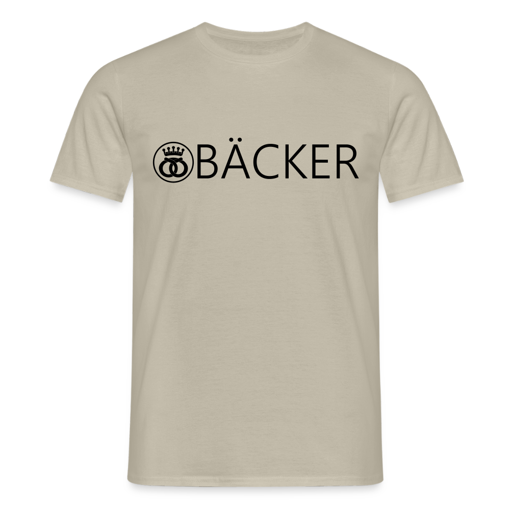 Unisex T-Shirt "Bäcker" Sandbeige Männer T-Shirt