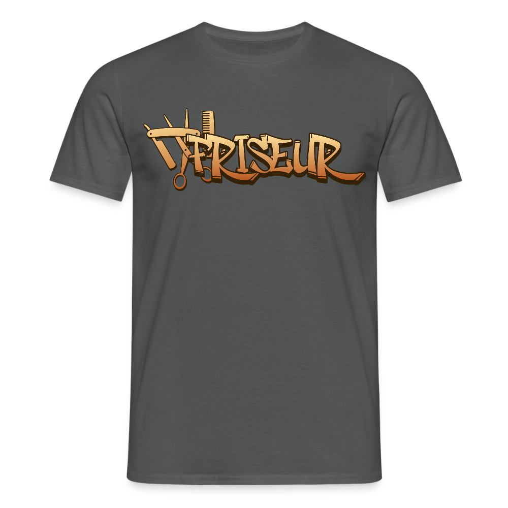 Unisex T-Shirt "Friseur" Anthrazit Männer T-Shirt