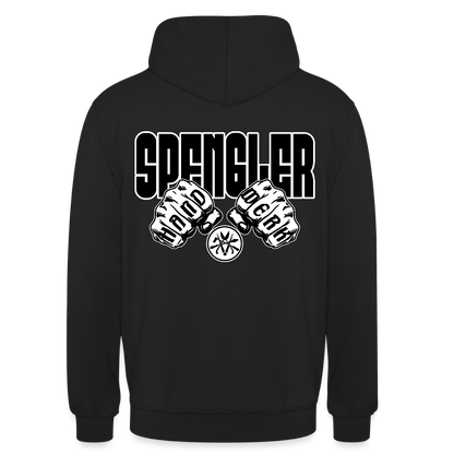 Unisex Hoodie "Spengler" (beidseitig bedruckt) - Schwarz