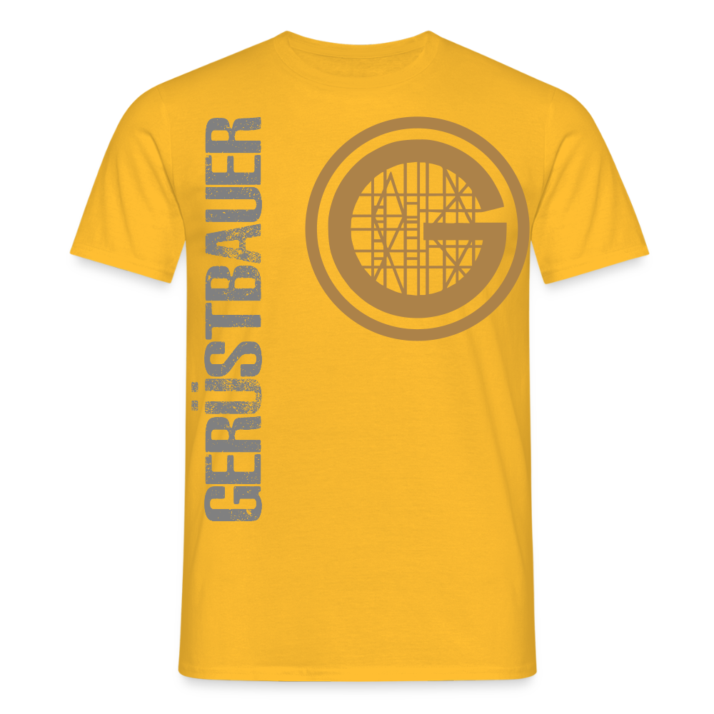 Unisex T-Shirt "Gerüstbauer" - Gelb